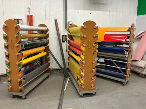 Série de divers rouleaux de feuille aluminium