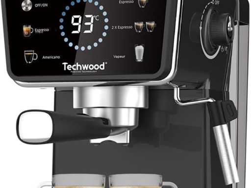 Techwood Machine Expresso TCA-1386EXN, noir