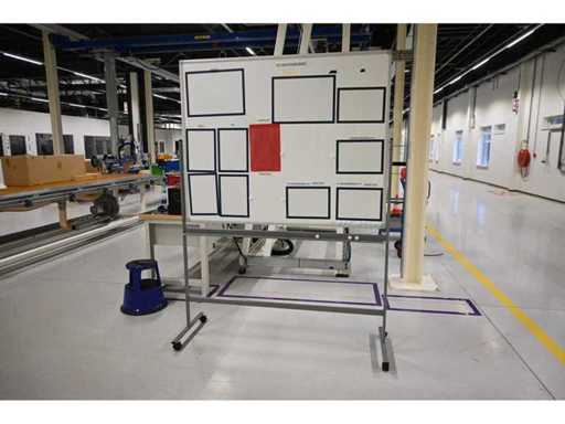 Double-Sided Mobile Magnetic Whiteboard