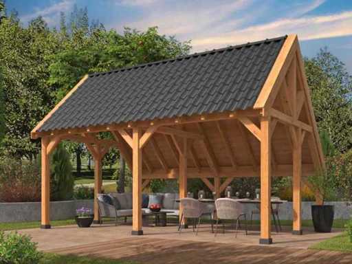 Kapschuur Billund XL, Basispakket Red Class Wood 605 x 460 cm