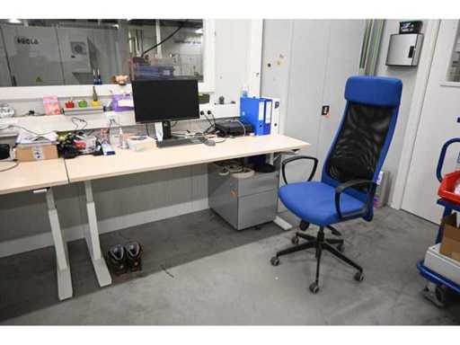 Meroni Garland adjustable Desk including office chair