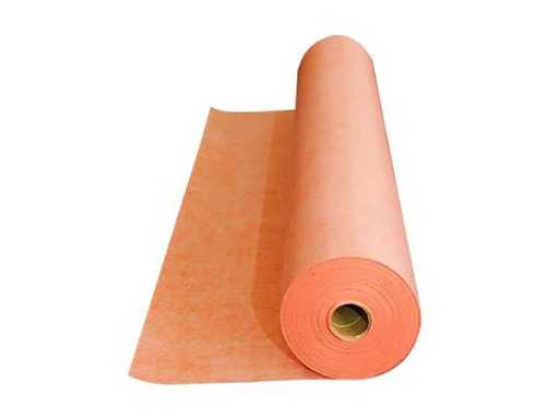 Tapis plastique polyéthylène à membrane imperméable Klea Cardimat pour salle de bain 15 m orange 5 pièces 