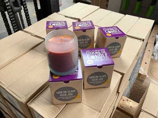 Fair Trade 100% Plantaardige kaars ‘Blueberry Smoothie’ van bak olie (380x)