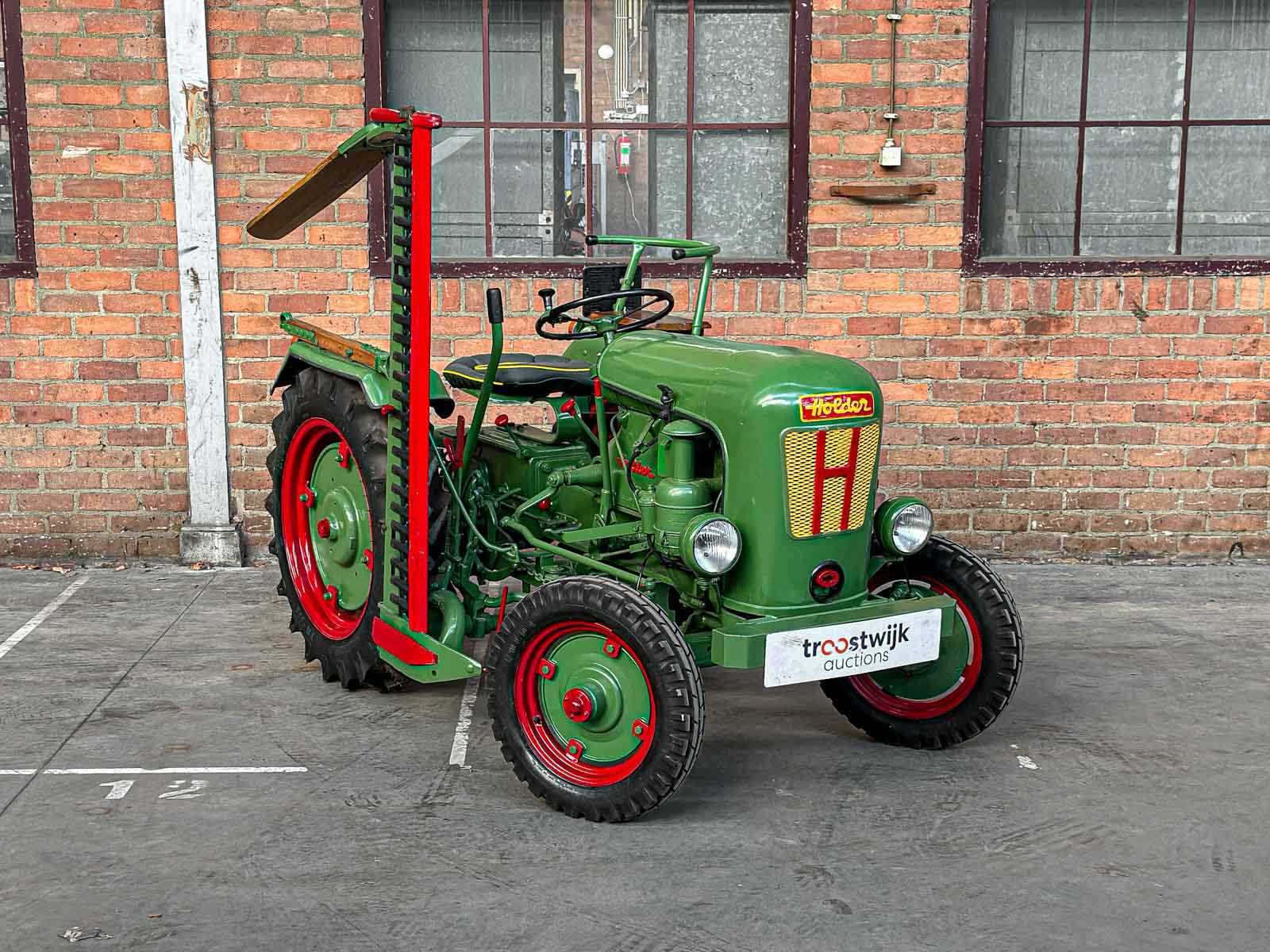 Holder 1955 1-Cilinder Oldtimer Tractor + Originele Melkwagen, TRH-44-X