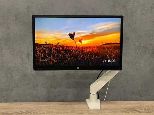 HP E240 - 24" monitor with monitor arm - DP, HDMI, VGA