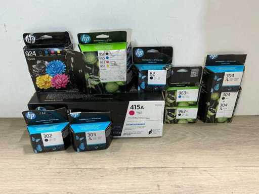 Différentes cartouches HP (10x)