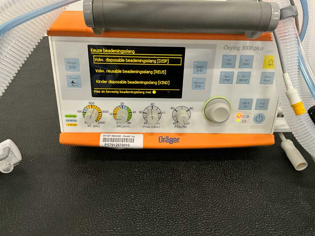 Dräger - Oxylog 3000 plus - Respirator i system podtrzymywania życia