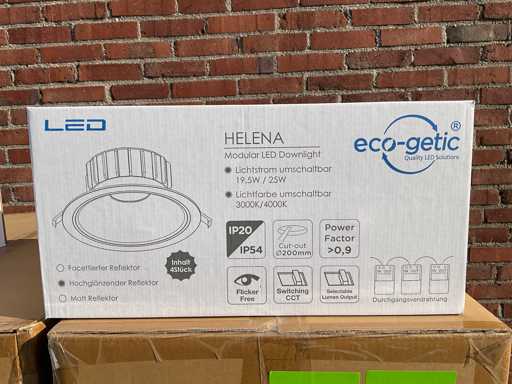 Eco-getic - Helena Faretto LED da incasso ø225 mm - 19,5W / 25W (152x)
