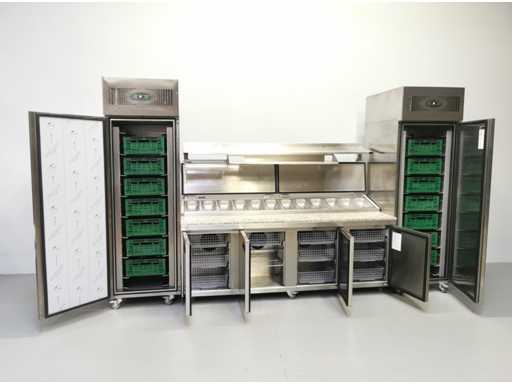 Foster - FPS4GR/EPRO26BS - Chłodzony stół z lodówką i zamrażarką