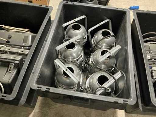 Stock de projecteur PAR gris et noir (38x)