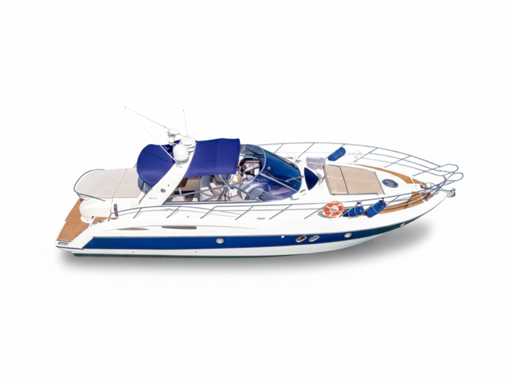 Cranchi NV Équipement Mediterranee 47 Couverture du cockpit bleu marine