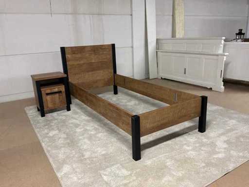 Telaio letto Nizoli con comodino