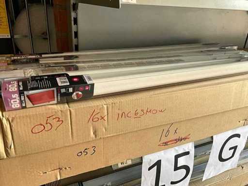 Store-rouleau occultant Madeco Mini Roll 80,5 x 150 cm de haut blanc (22x)