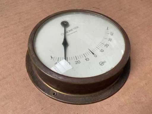Oil Damping Vintage Marine Clinometer (3x)