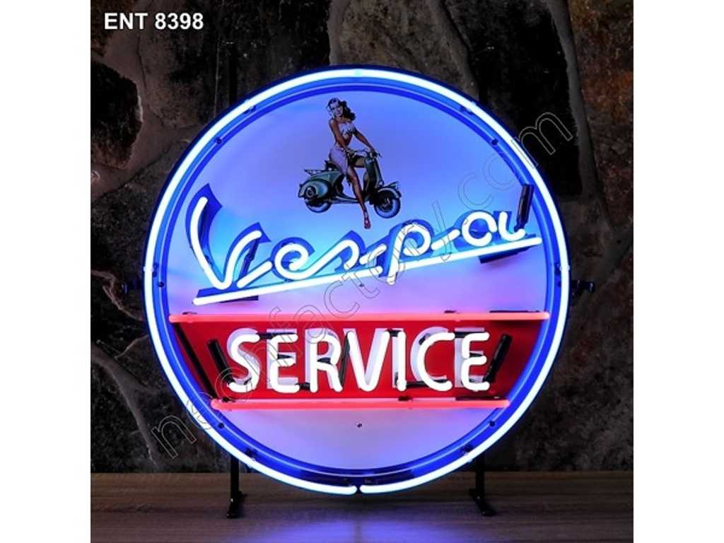 Vespa service neon sign lighting