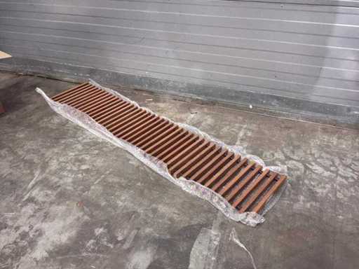 Grata Betherma per merbau convettore non laccata 1400x280mm