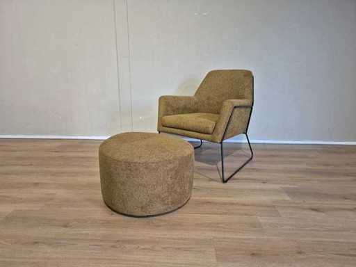 Woonexpress - Sienta 1 - Fotoliu + Otoman - Fotoliu (2x)