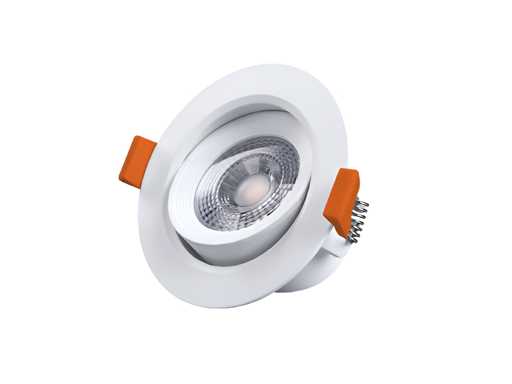 Projecteur encastré LED 4,9W 3000K avec objectif (100x)