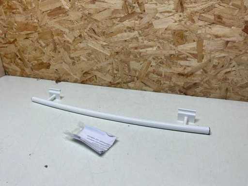 Portaasciugamani Henrad curvo 600mm bianco (dimensione asciugamano 460mm)