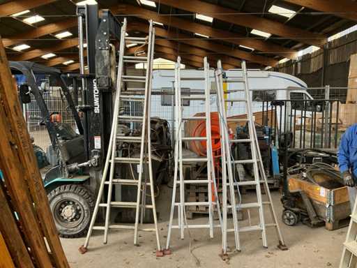 Scala scorrevole a 2 pezzi (3x)