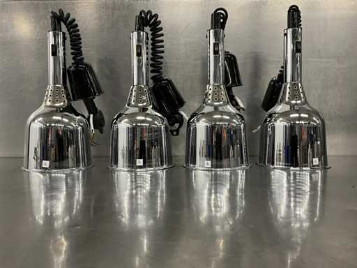 Warming lamp fixture Ø 19 cm (4x)