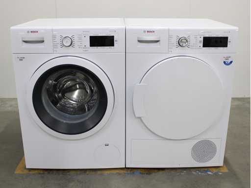 Seria Bosch|8 mașina de spălat VarioPerfect & seria Bosch|8 uscător cu condensator auto-curățant