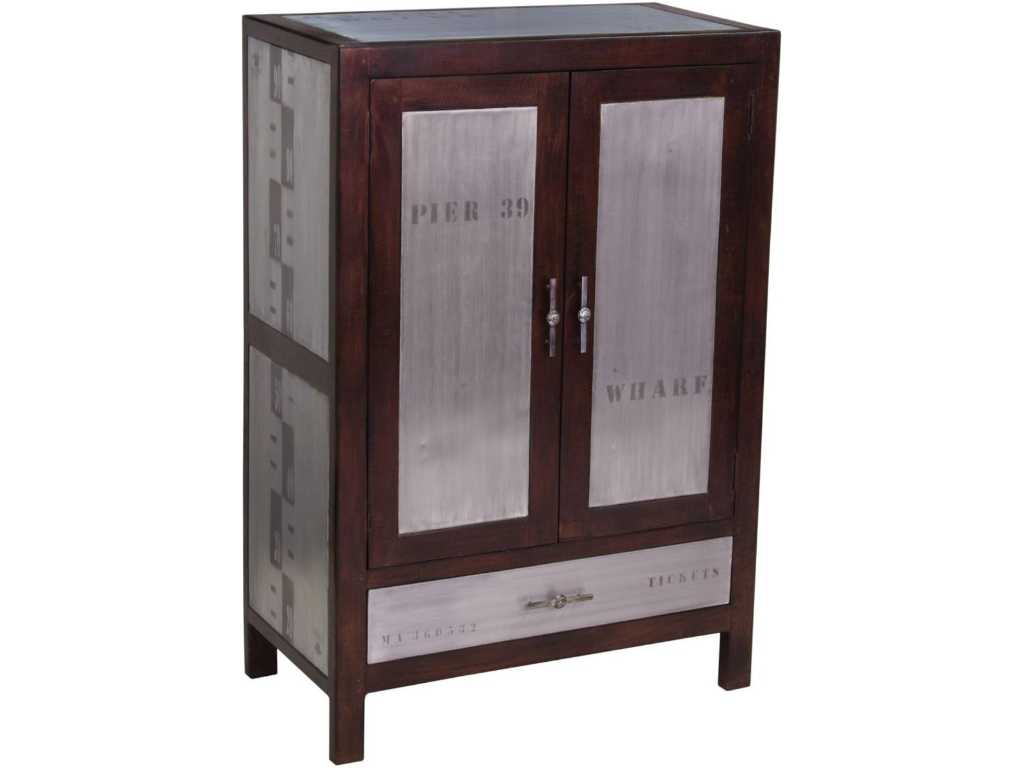 Bar cooler DOA-105 in solid tropical wood