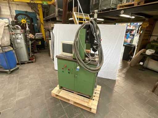 Welding / cutting robot station or automatic welding station with control.