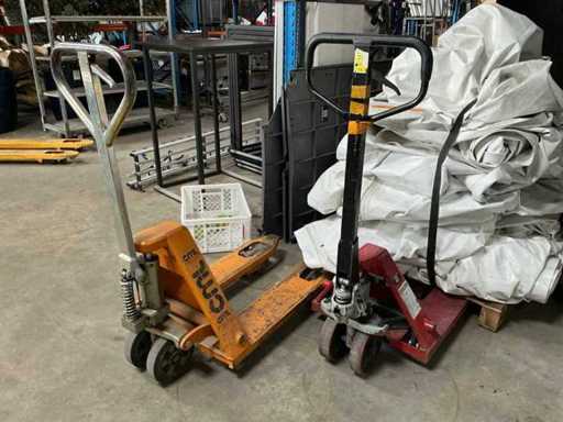 Hand hydraulische palletwagen (2x)