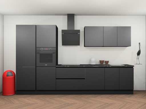 Häcker Concept - Topsoft negru mat - drept