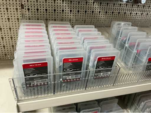 Wire steel, roundels and nuts