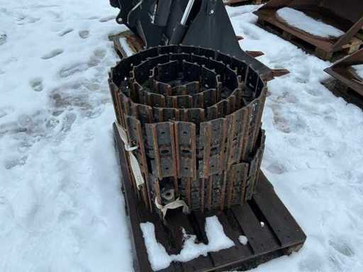 Set of excavator chains - STEEL CHAIN 300 mm (LEFT + RIGHT)