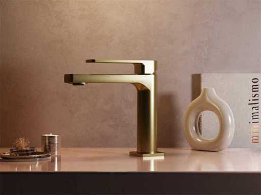 Robinet de lavabo Hotbath Gal en laiton brossé en PVD