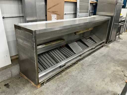 Stainless steel extractor hood with induction