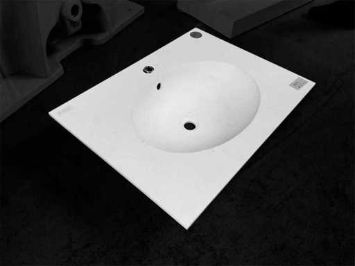 Wastafel solid surface 71x53cm