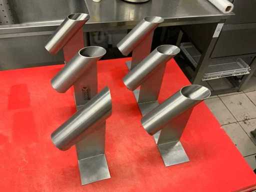 Porte-outils pour atelier de boucherie en acier inoxydable Delmo (6x)
