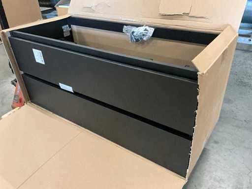 Kivu Badkamerkast met wastafelblad