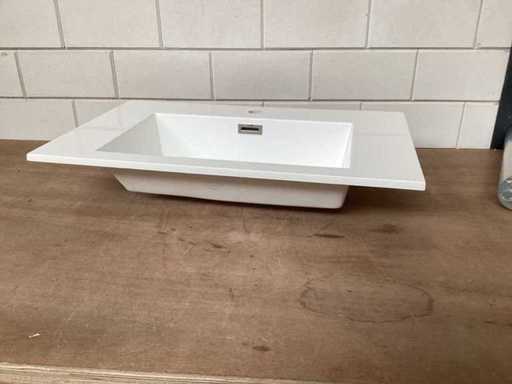 Differnz Waschbecken-Komposit, weiß