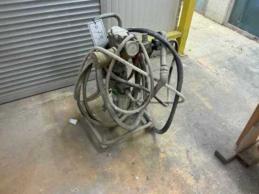 Airless-Farbspritzanlage auf Fahrgestell