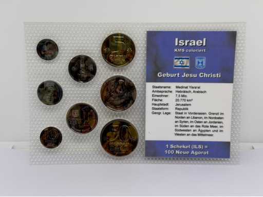 Israël muntset gekleurd Geboorte van Jezus Christus