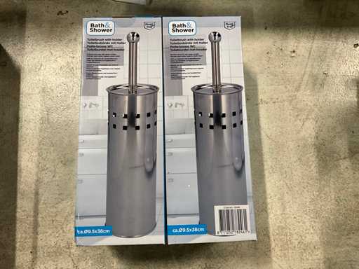 Bad- und Dusche-Edelstahl-Toilettenbürste (2x)