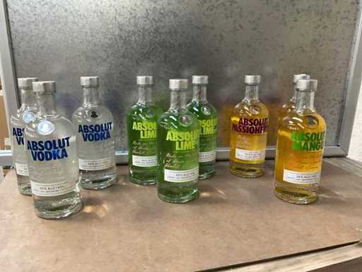Absolut various vodka (9x)