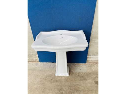 Barokstijl waskom + kolomkit - OXFORD