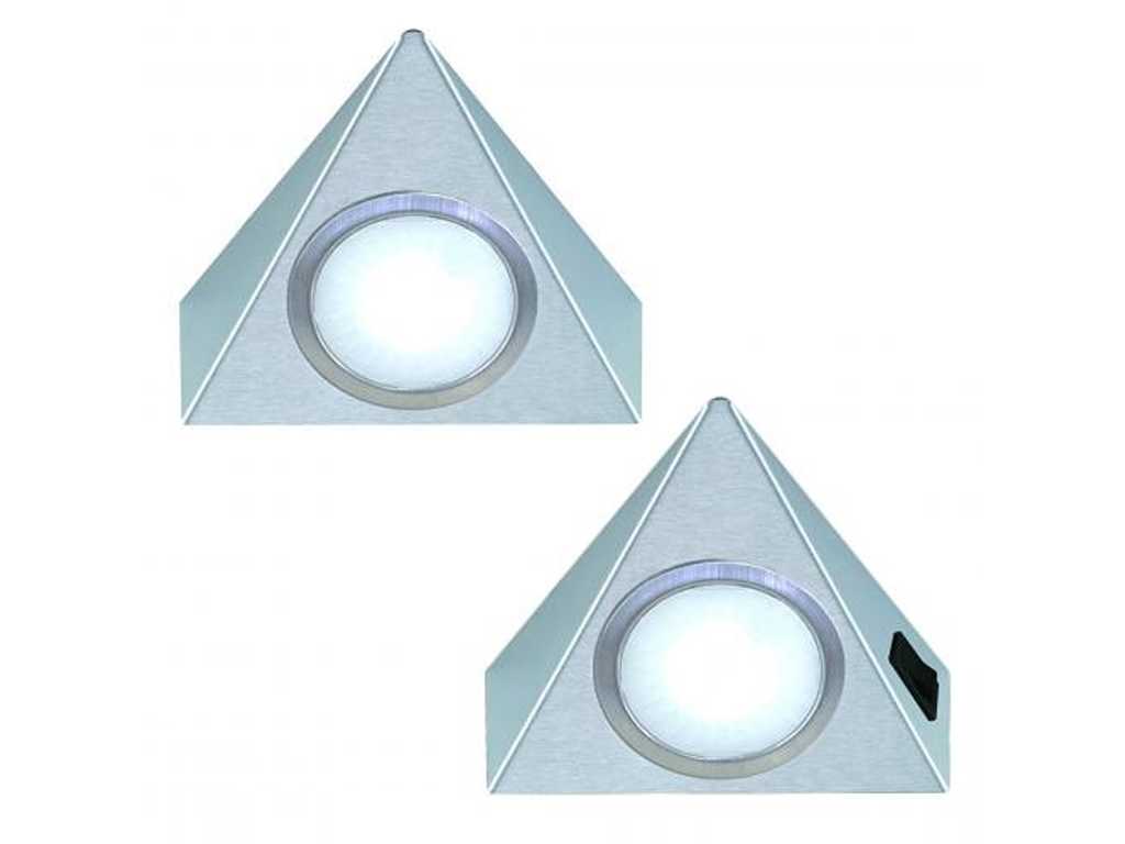 Forma E Funzone - Triangolo Piccolo Sun - Set di 3 faretti LED sottopiano