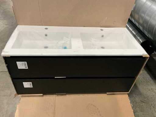 Kivu Badkamerkast met wastafelblad (2x)