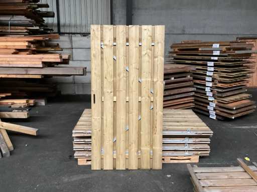 Hillhout tuinpoort metalen frame 195x100 cm 