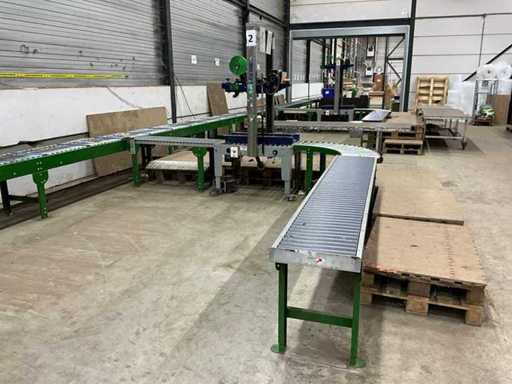 2019 YoungSunpack MH-FJ-1A dozensluitmachine met rollenbaan