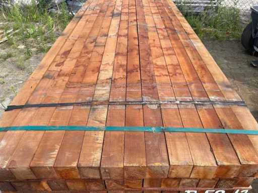 Massaranduba palen fijnbezaagd 3050x60x60mm (135x)