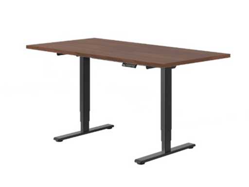 bureau assis debout classiques - plateau 140x70cm Cerisier