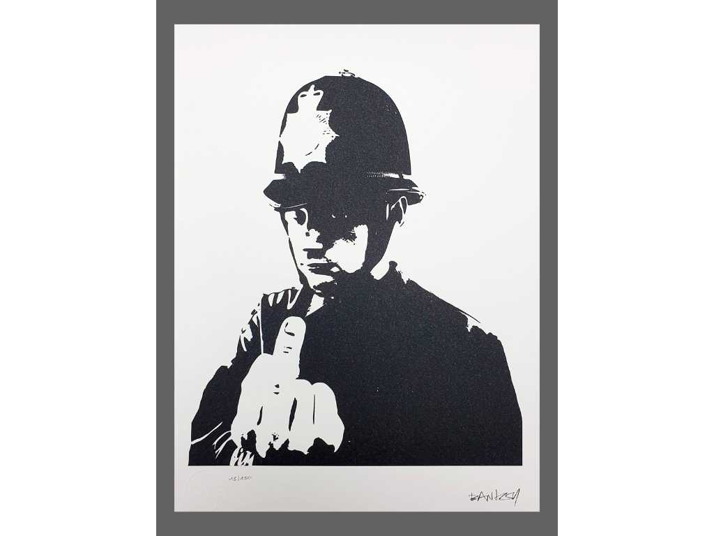 Banksy - Fuck de politie - Lithografie